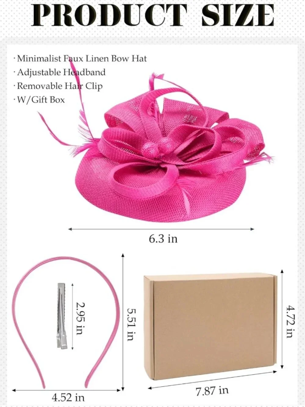 Elegant Women's Derby Hat - Vintage 1920s Tea Party Fascinator with Hair Clip
